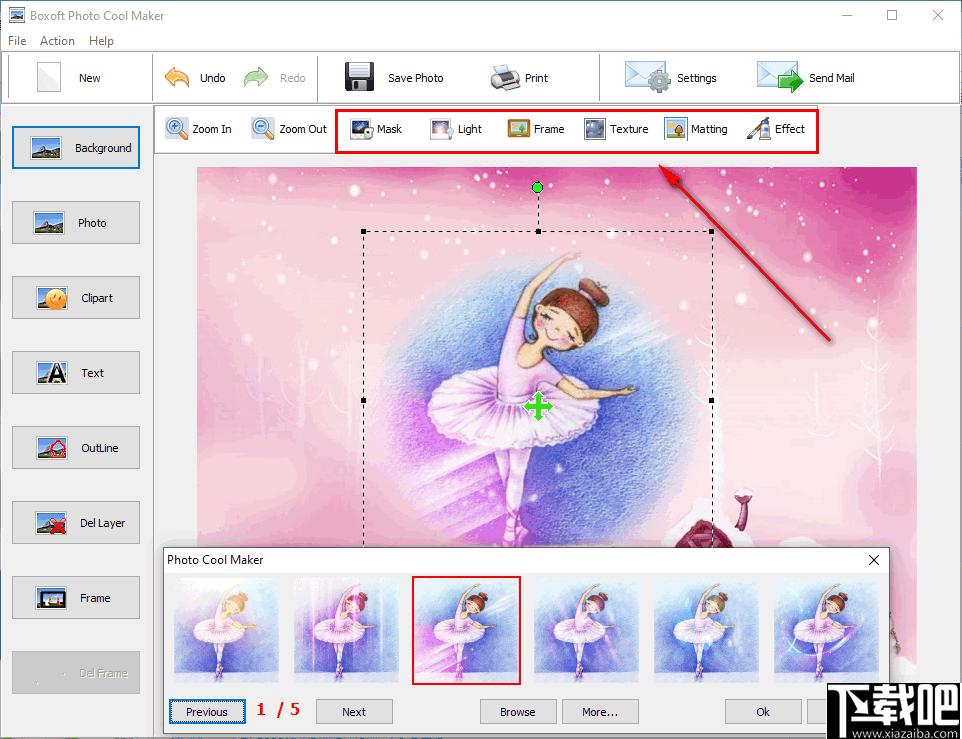 Boxoft Photo Cool Maker下载,图像处理,贴画制作